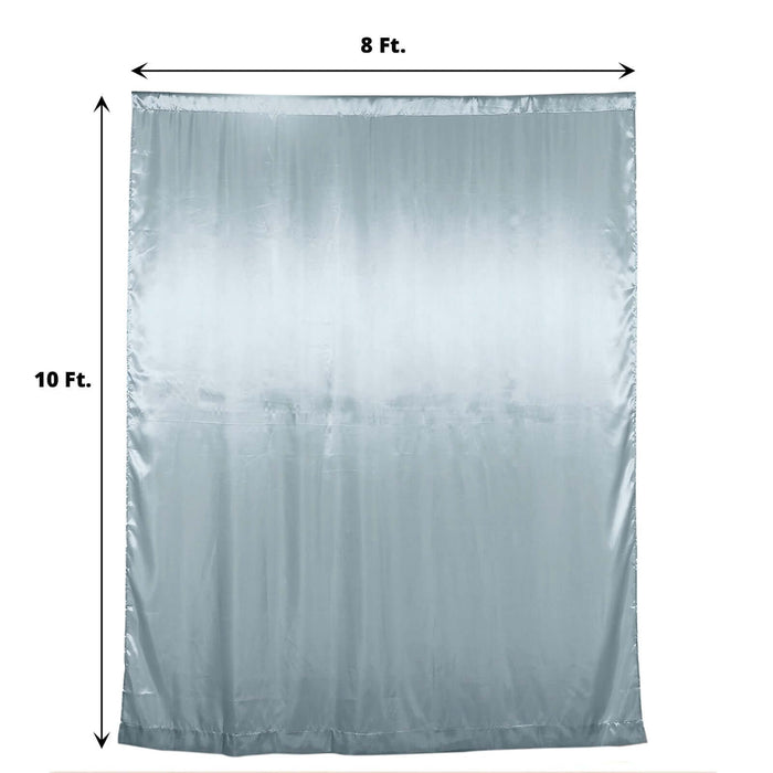 Silver backdrop curtain measuring 8 ft by 10 ft for photography. #whtbkgd