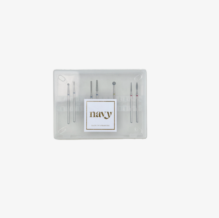 A clear plastic case to hold efile pieces.