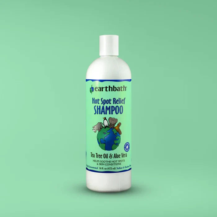 Earthbath Hot Spot Relief Tea Tree Oil and Aloe Dog and Cats 16-oz