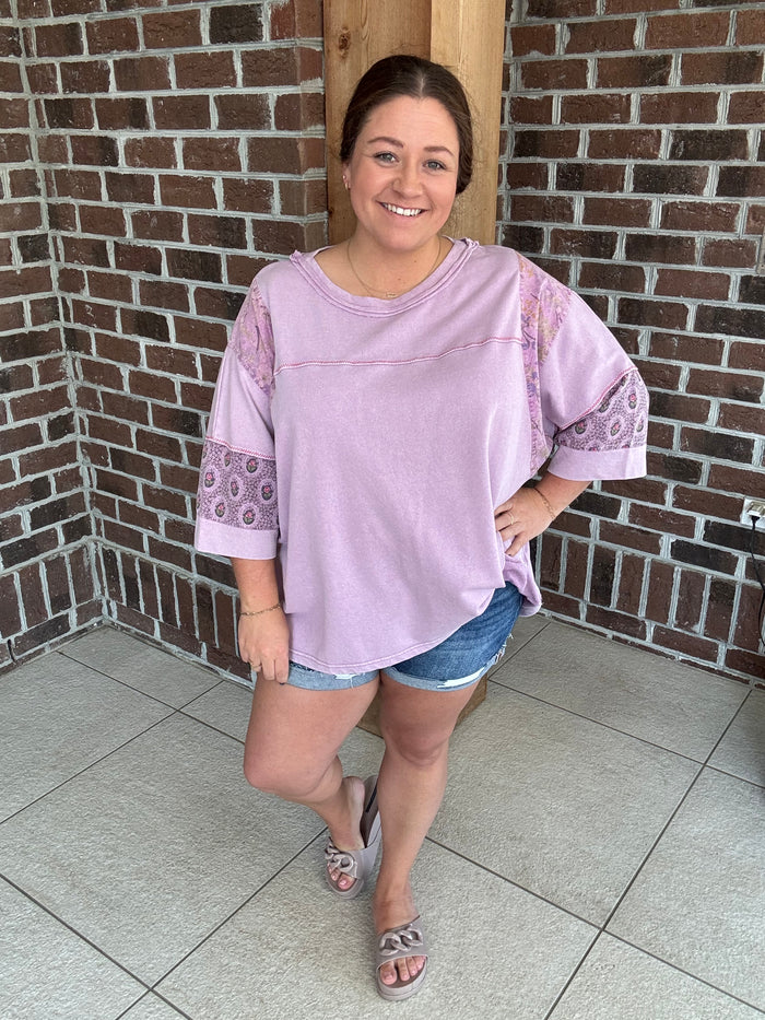 Easel Wildflower Wash Top