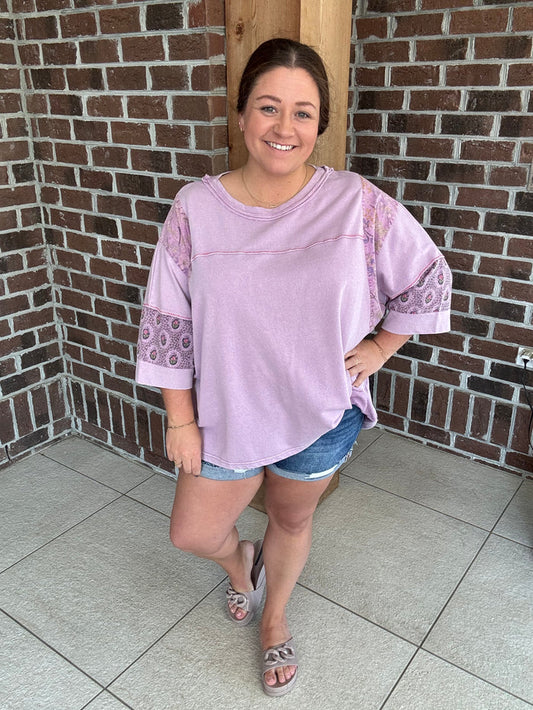 Easel Wildflower Wash Top