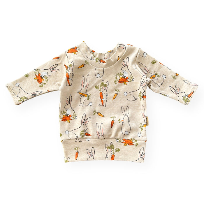 Easter Bunnies with Carrots Lounge Top