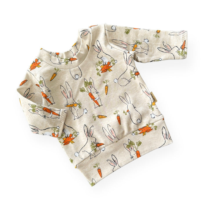 Easter Bunnies with Carrots Lounge Top