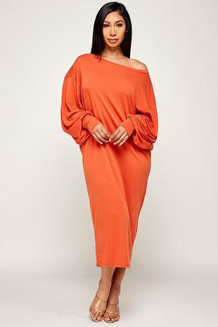 Effortless Elegance Knit Midi Dress