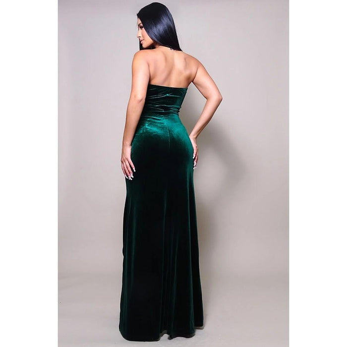 Emerald Desire Velvet Gown