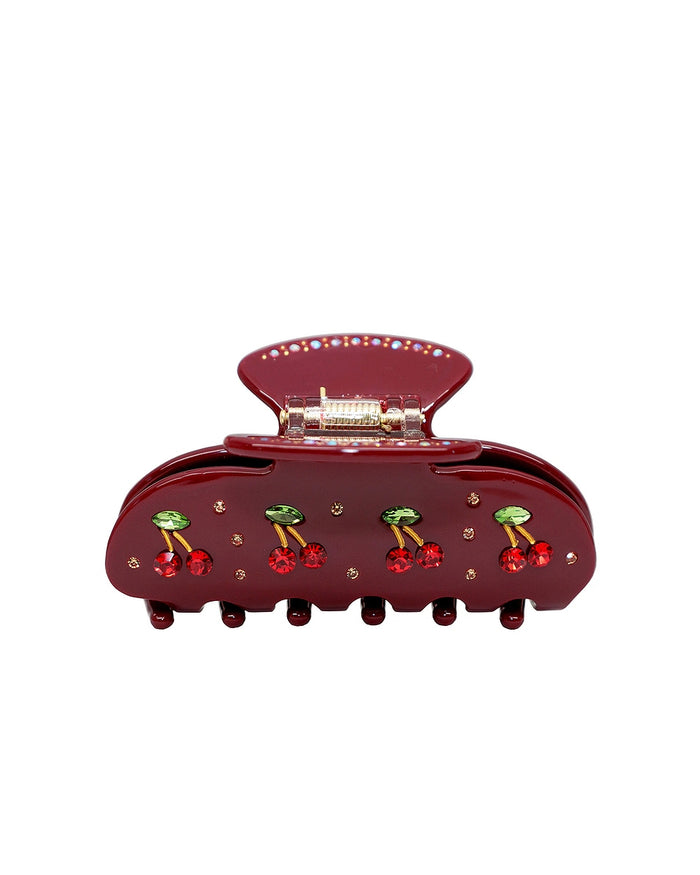 Emi Jay Sweetheart Hair Claw Bordeaux Cherry Pie
