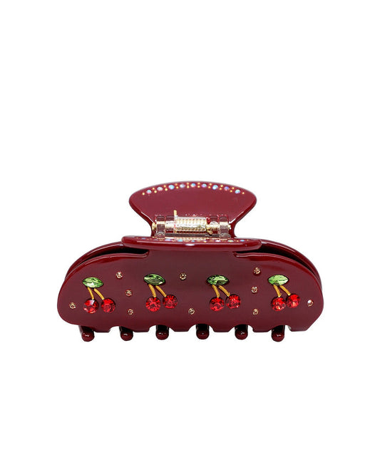 Emi Jay Sweetheart Hair Claw Bordeaux Cherry Pie