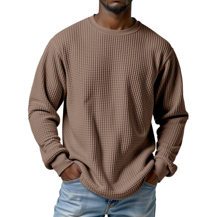European And American Men's Digital Print Mature Versatile Long Sleeve