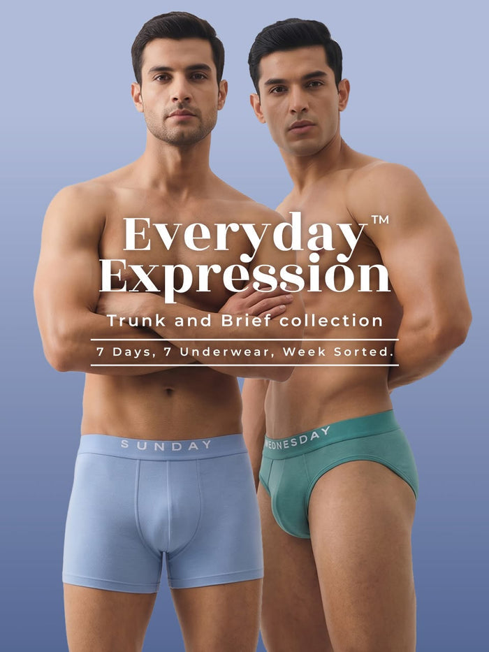 Everyday Expression | Men's Micro-Modal Briefs | Pack Of 7 | Free Pouch Worth ₹499