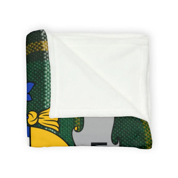 Cozy and Colorful Shield Emblem Blanket for Home Decor