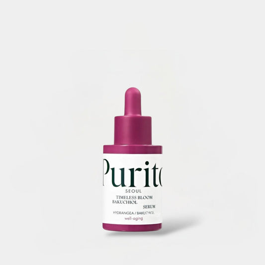 Purito Seoul Timeless Bloom Bakuchiol Serum 30ml بوريتو سيول تايملس بلوم باكوتشيول سيروم - Princess Cosmetics Qatar