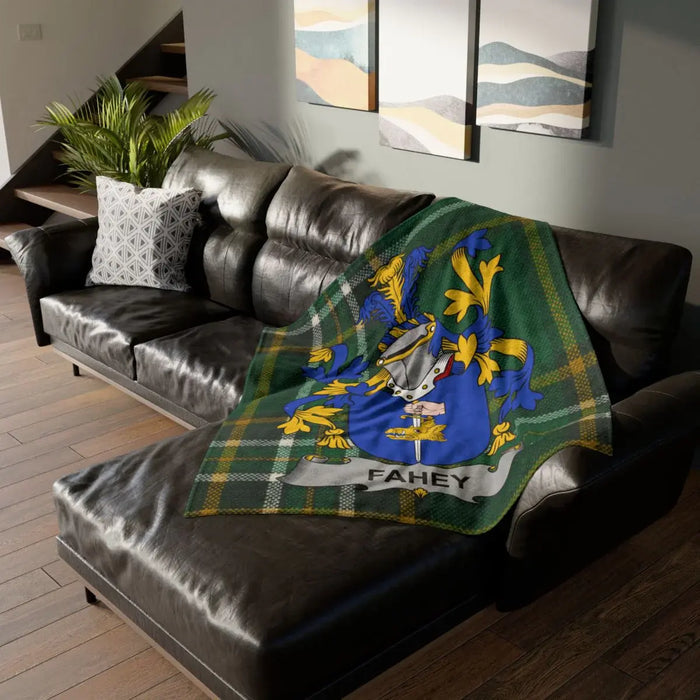 Fahey Family Crest Cozy Blanket Throw Blanket