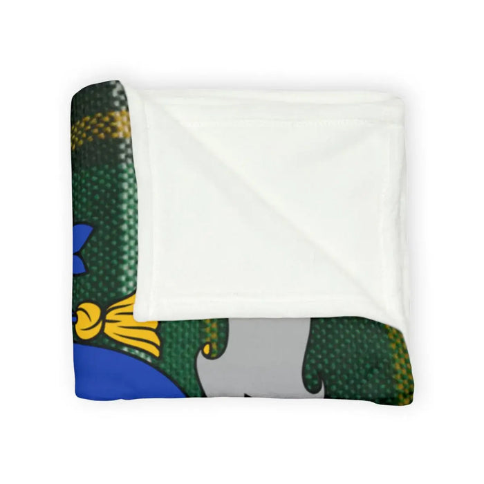 Cozy Printed Blanket with Colorful Abstract Design