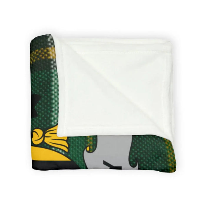 Luxurious Soft Cozy Green Patterned Blanket