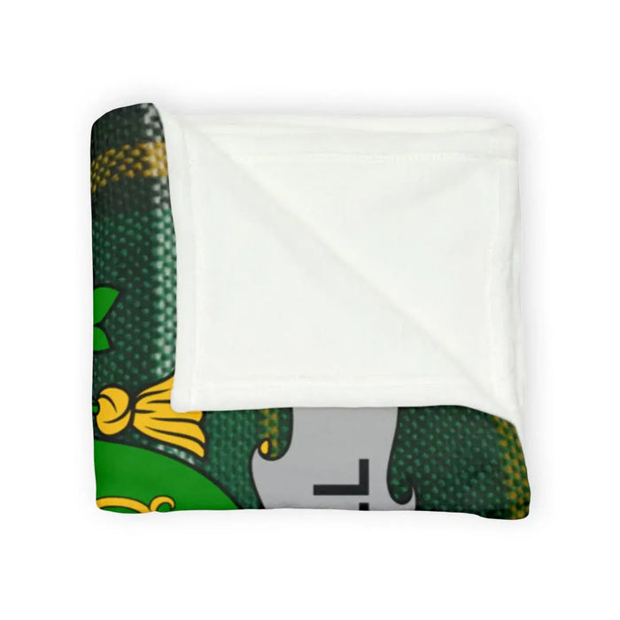Irish National Tartan pattern on the Farrell printed throw blanket