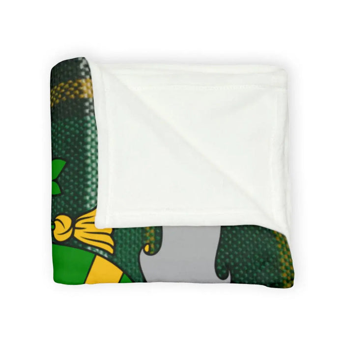 Vibrant Patterned Green Cozy Blanket Throw