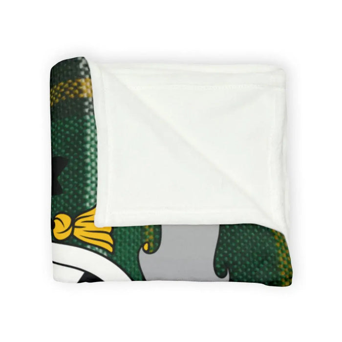 Green and White Cozy Soft Throw Blanket