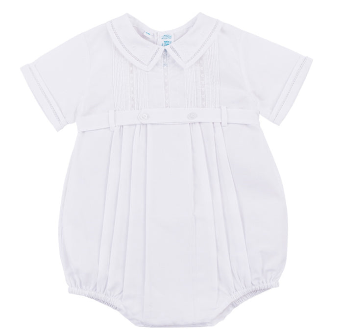 Feltman White Lace Button Belt Creeper