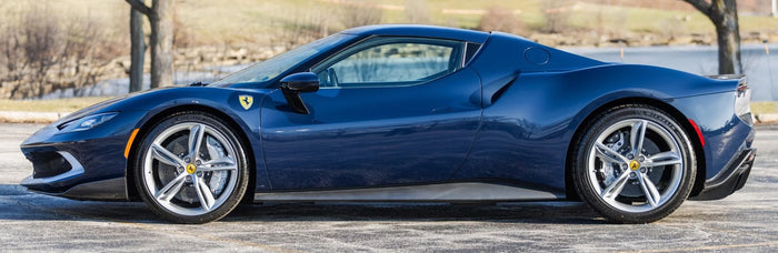 Ferrari 593 Blu Scozia Basecoat Clearcoat Quart Complete Paint Kit