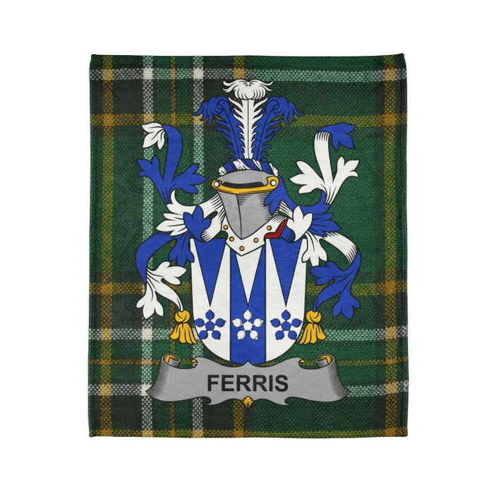 Ferris Coat of Arms Plaid Design Blanket
