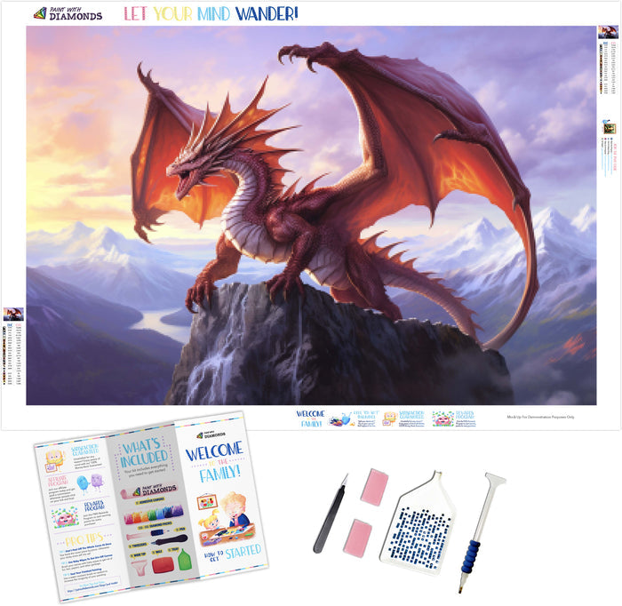 Fierce Dragon Majestic Mountain