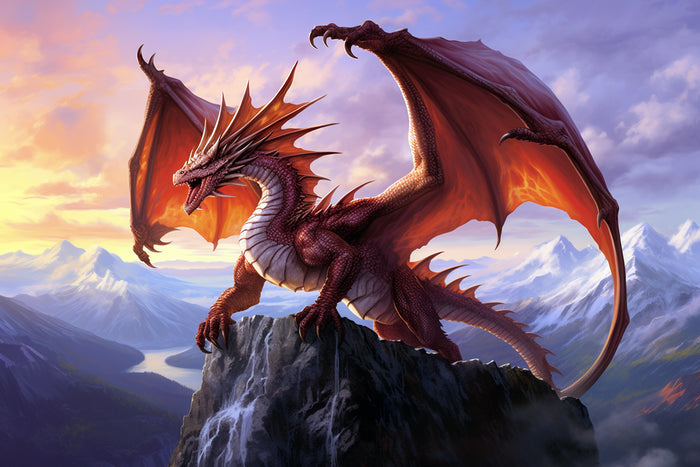 Fierce Dragon Majestic Mountain
