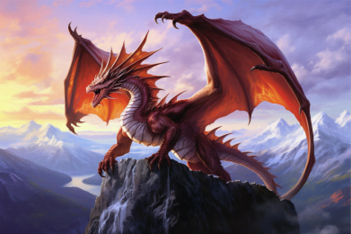 Fierce Dragon Majestic Mountain