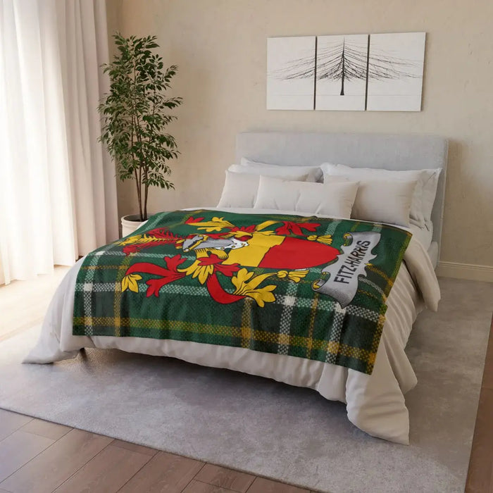 Fitzharris Green Red and Yellow Cozy Blanket