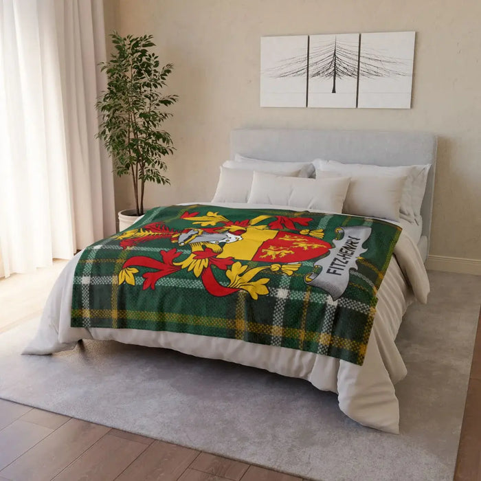 Personalized Fitz-Gerald Coat of Arms Bedding Blanket