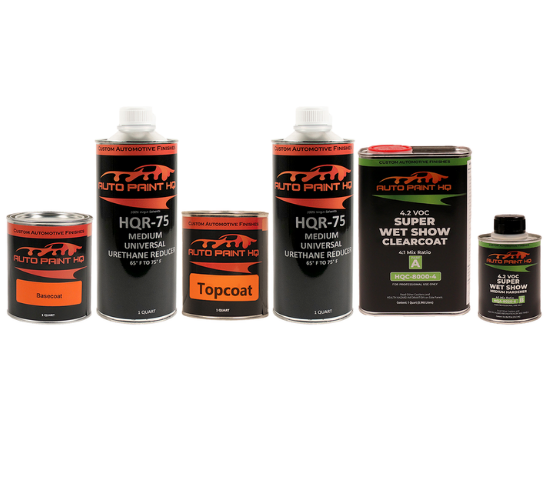 Ford E8 Vermillion Red Tri-Coat Candy Complete Quart Kit