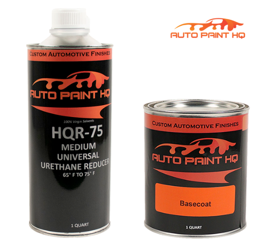 Ford FC Sunrise Red Poly Basecoat With Reducer Quart (Basecoat Only)