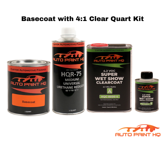 Ford H7 Bronze Fire Basecoat Clearcoat Quart Complete Paint Kit