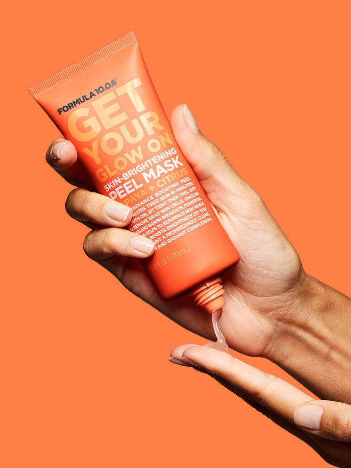 FORMULA 10.0.6 Get Your Glow On Skin Brightening Peel Mask Papaya + Citrus
