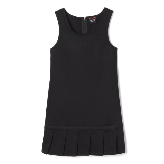 French Toast Girls Ribbon Bow Pleated Jumper Dress