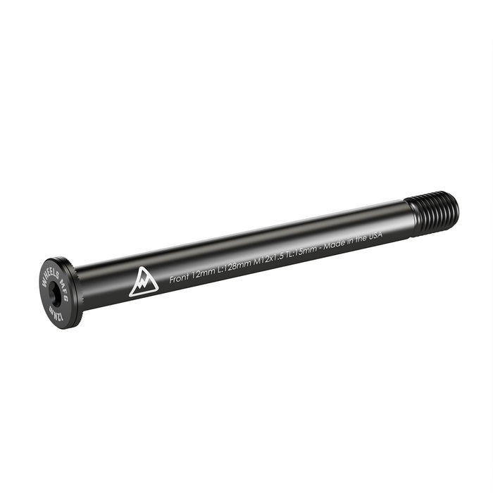 Front Thru Axle 12mm x 128 Length x 1.5 Thread Pitch - Flat Washer