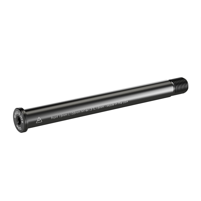 Front Thru Axle 15mm x 155 Length x 1.5 Thread Pitch - Flat Washer