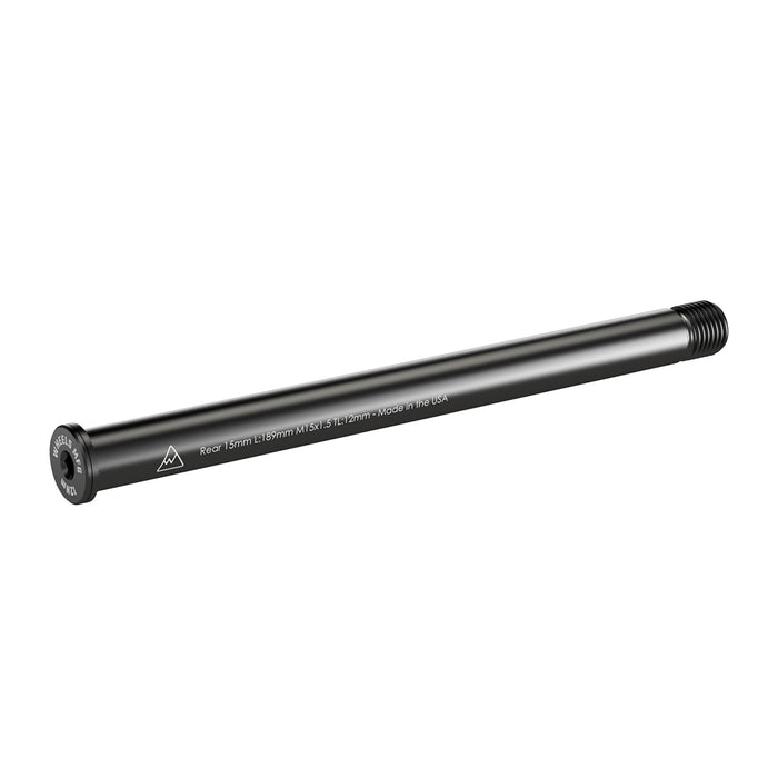 Front Thru Axle 15mm x 189 Length x 1.5 Thread Pitch - Flat Washer