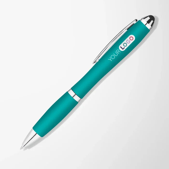 Full Color Metallic Curvaceous Stylus Pen