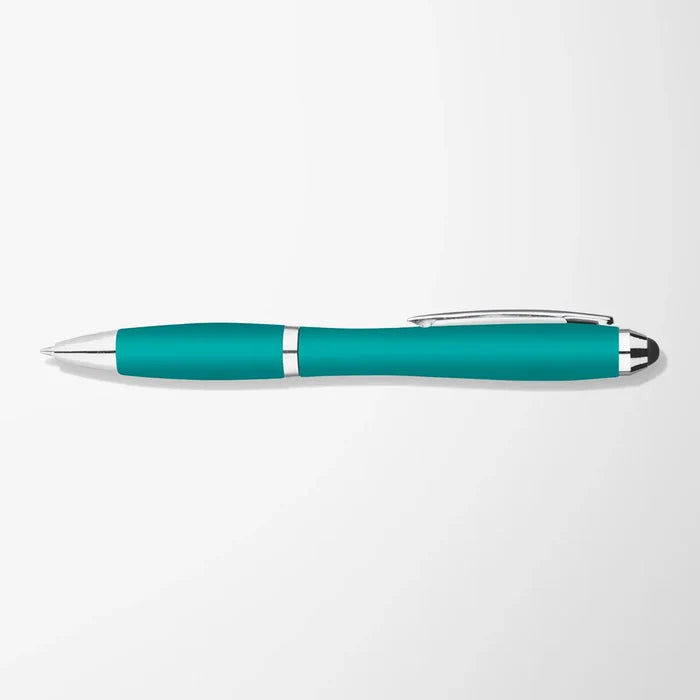 Full Color Metallic Curvaceous Stylus Pen