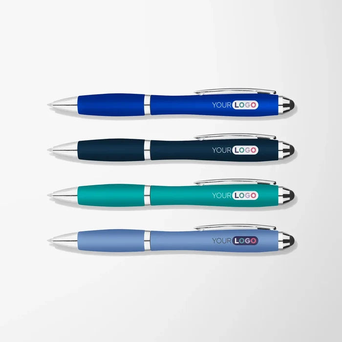 Full Color Metallic Curvaceous Stylus Pen