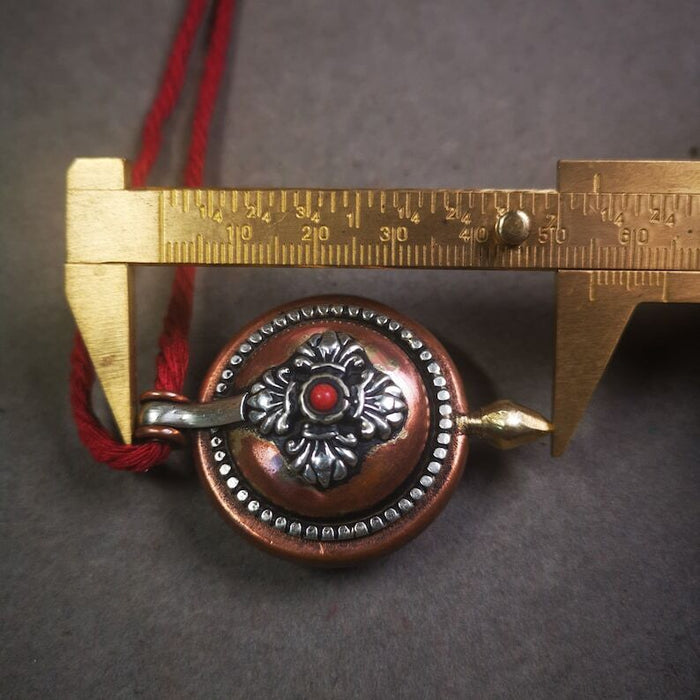 Gau Ghau Shrine, Amulet 2.16" - Tibetan Buddhist amulet, view 6