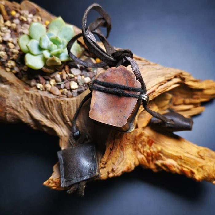 Gau Ghau Shrine, Mini Amulet Pendant 1.58" - Tibetan Buddhist amulet, view 5