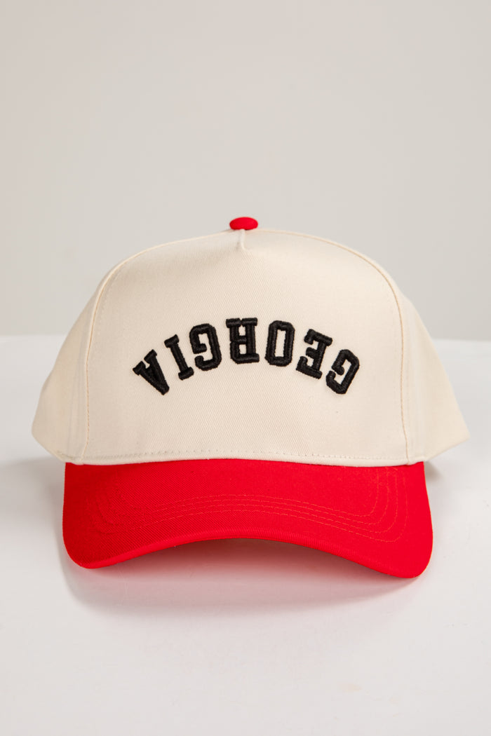 Cap with 'Georgia' text on a light gray background