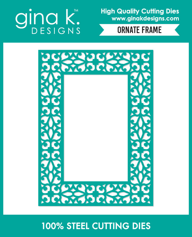 Gina K. Designs - Dies - Ornate Frame Die. Available at Embellish Away in Bowmanville Ontario Canada.