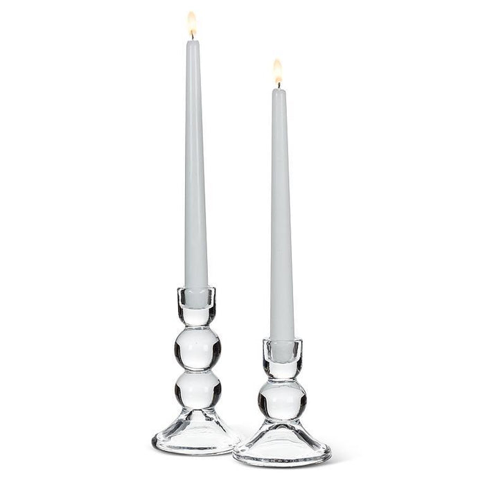 Glass Ball Taper Candle Holder