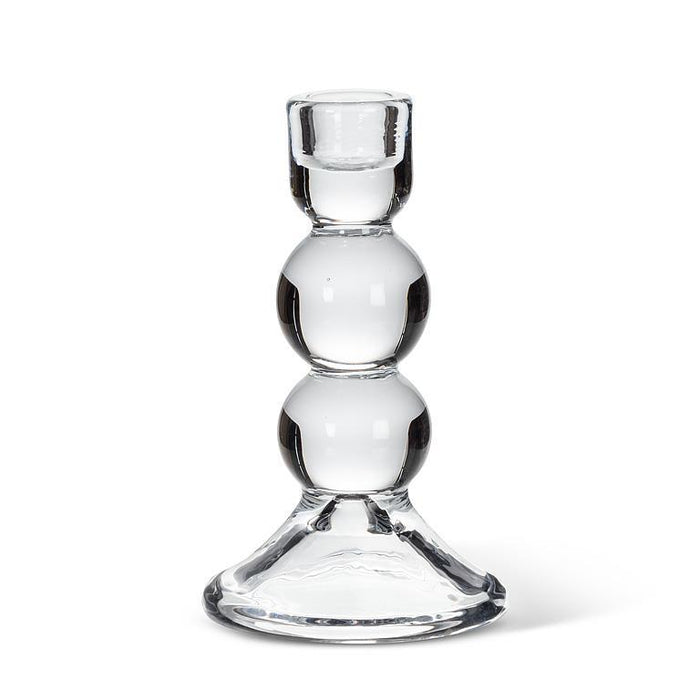 Glass Ball Taper Candle Holder