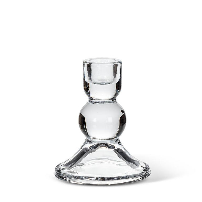 Glass Ball Taper Candle Holder