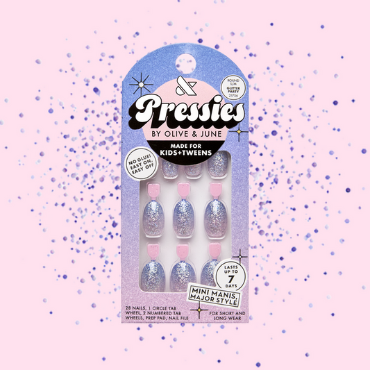 Glitter Party - Pressies | Short Medium | Round