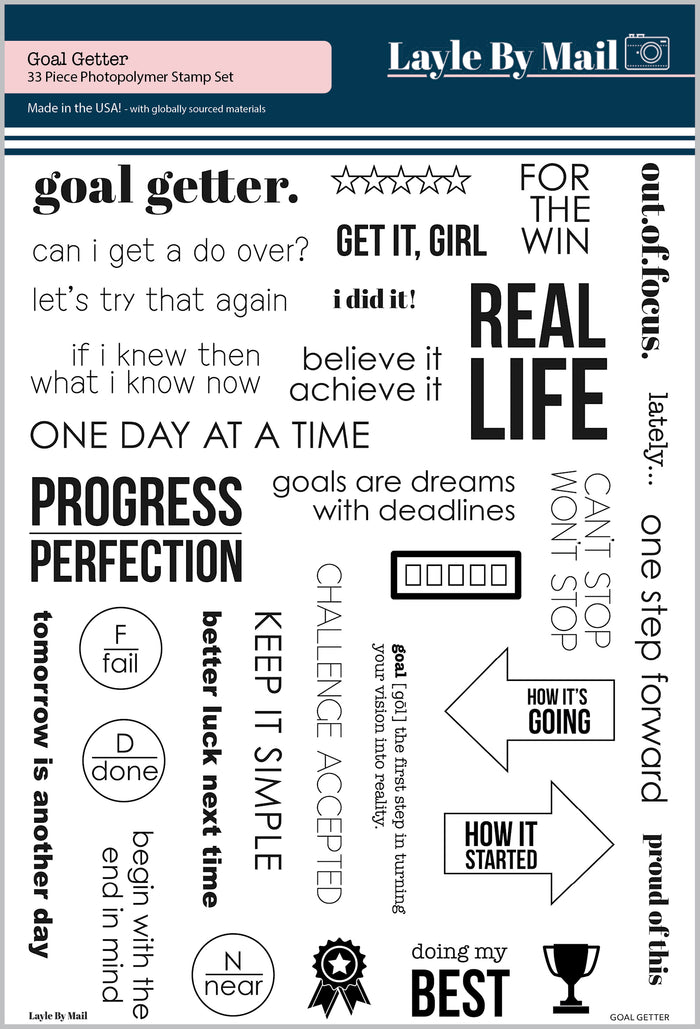 Goal Getter 6x8 Stamp Set - RETIRED