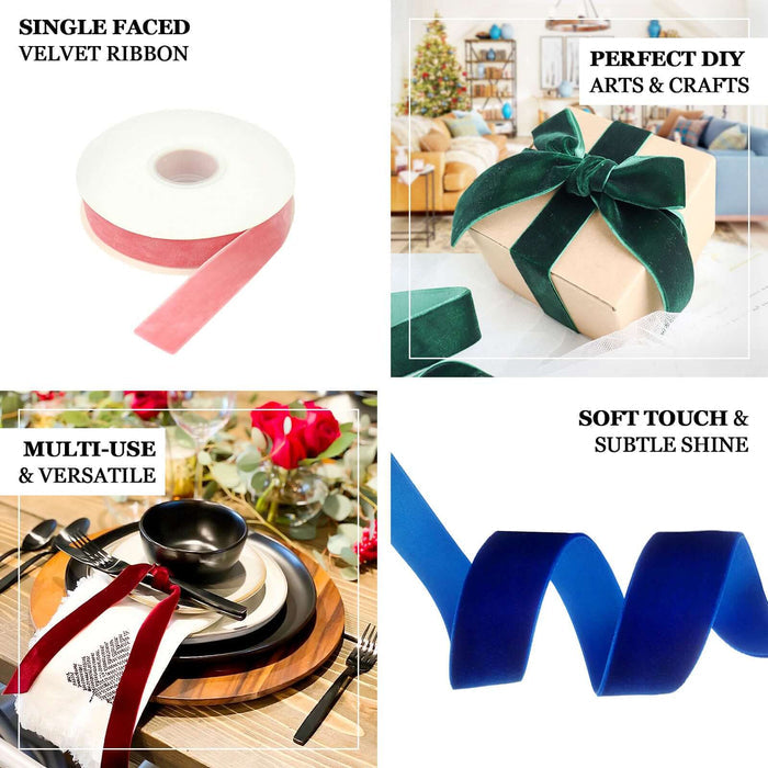Velvet ribbon for arts & crafts, versatile use, and soft touch.